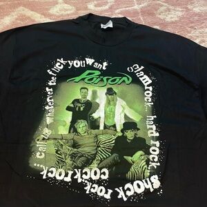 Vintage poison tour crew shirt